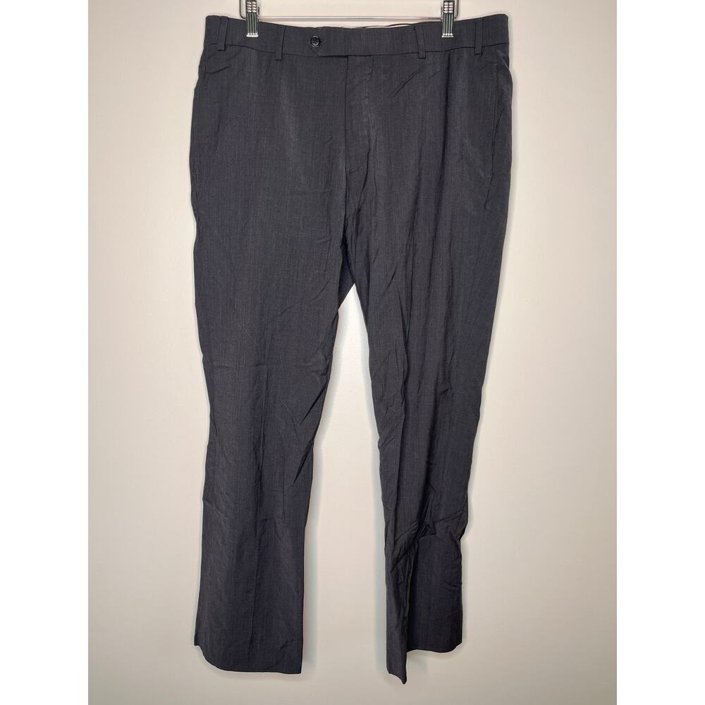 Brooks Brothers Dark Gray Wool Regent Fit Old Money Pleated Pants 36x30